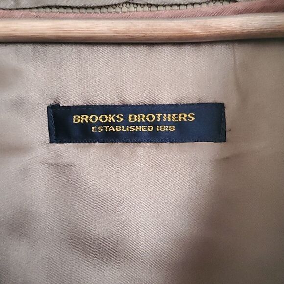 Brooks Brothers | Double Breasted Khaki Trench Coat - Picture 4 of 10